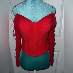 Long sleeve red top ❤️✨